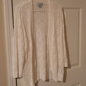 white cardigan Size XL